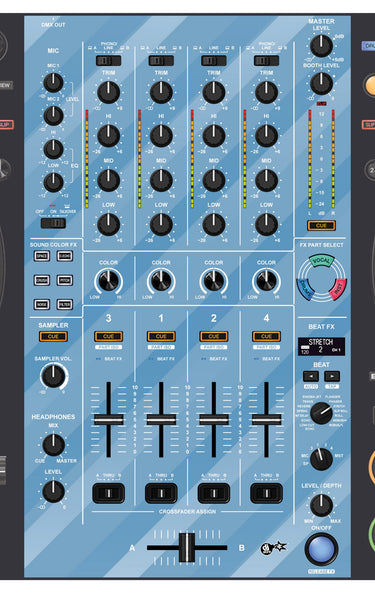 Pioneer DJ DDJ FLX10 MIXER Skin Striper